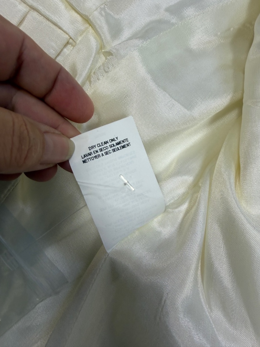 Bebe Fitted Blazer Womens Size 4 Cream Cropped Academia Office Old Money Y2K - Picture 9 of 12